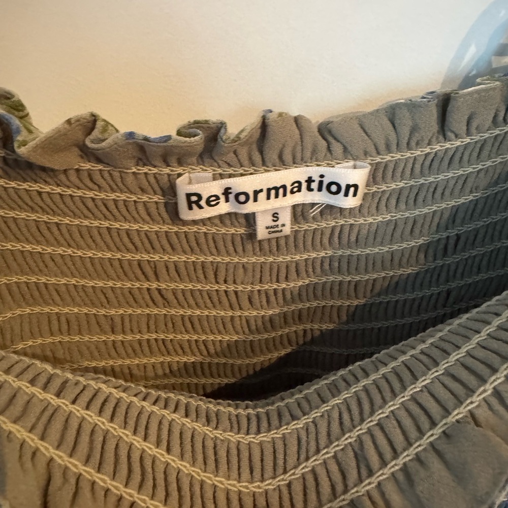 Reformation Sable Dress Sprite - Size S - Picture 8 of 8